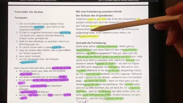 Video thumbnail for Kafka, "Der Nachbar“ weiterschreiben - mit "Trendsettern" und einer guten Idee