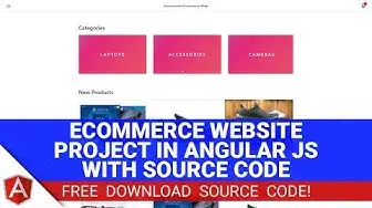 Video thumbnail for Ecommerce Website Project in Angular JS and MySQL with Source Code (Free Download)