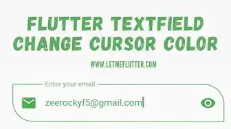 Video thumbnail for Flutter Tutorial: Flutter Textfield Cursor Color Customization