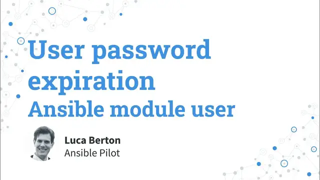 Video thumbnail for User password expiration - Ansible module user
