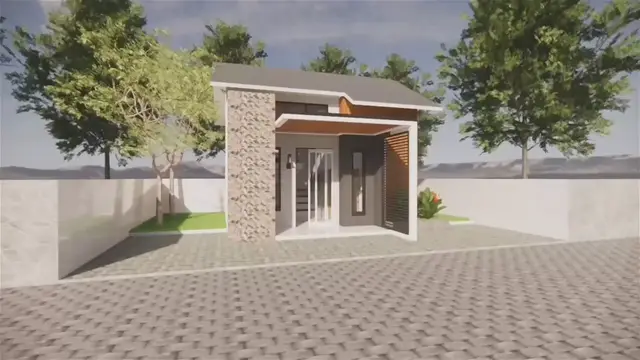 Video thumbnail for Simple Modern Single Floor House Design | One Story Modern House