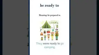 Video thumbnail for "Be ready to" meaning | "be ready to" in a sentence | Common English Idioms #shorts