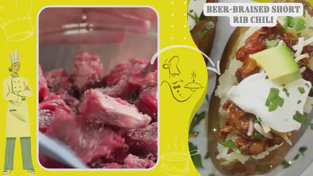 'Video thumbnail for Beer-Braised Short Rib Chili'