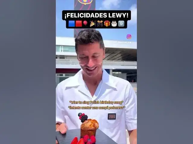 'Video thumbnail for 🟦🟥 Este miércoles el 9️⃣ del FC Barcelona cumple años ¡FELICIDADES! #fcbarcelona #lewandowski'