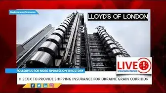 Video thumbnail for Hiscox to provide shipping insurance for Ukraine grain corridor