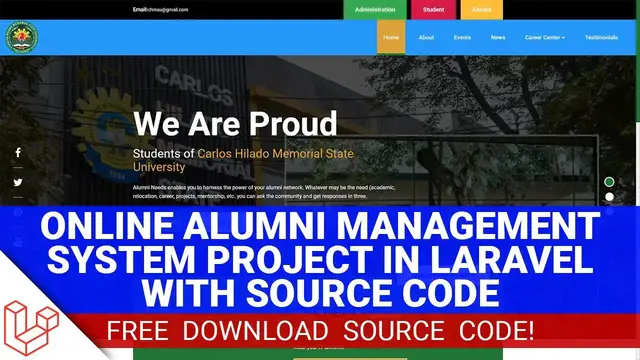 Video thumbnail for Online Alumni Management System Project in Laravel with Source Code (Free Download)
