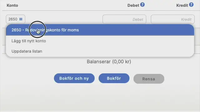 'Video thumbnail for Återbetalning av moms '