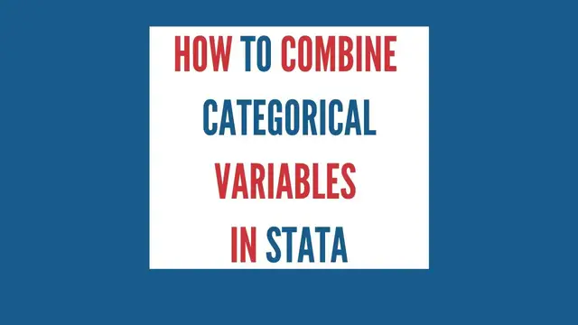 Video thumbnail for How to Combine Categorical Variables in Stata | Stata Tutorial