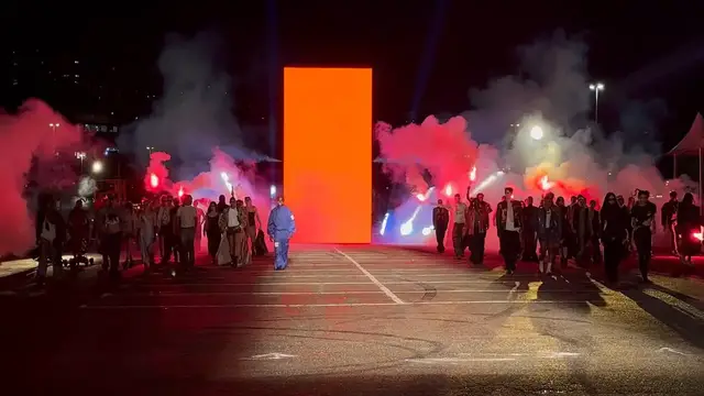Video thumbnail for Brazil: Parade Of The Gallows In Charles Miller Square During SPFW N61 4.