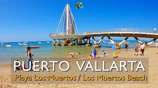 'Video thumbnail for Playa Los Muertos y Muelle, Zona Romántica, Puerto Vallarta Jalisco México (Dic./Dec. 2019)'