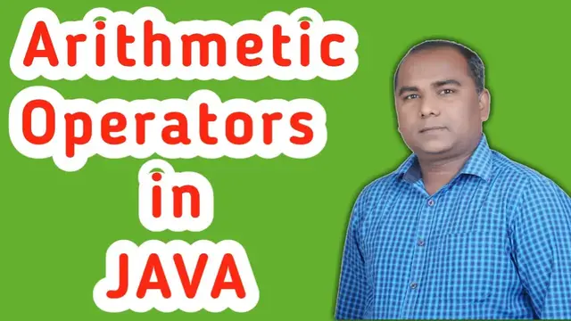 Video thumbnail for Arithmetic Operators in JAVA with Example in Hindi