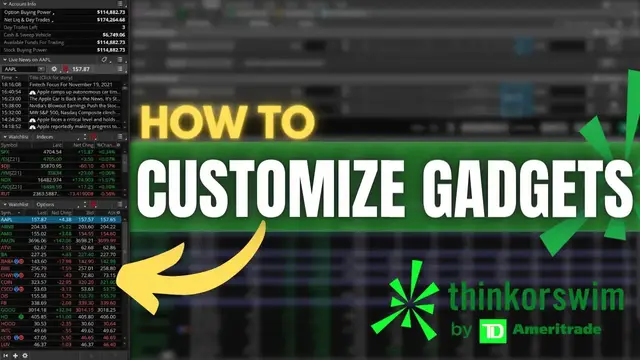 'Video thumbnail for Customizing Gadgets in Left Sidebar on ThinkorSwim'