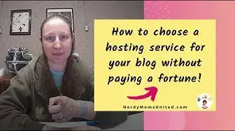 Video thumbnail for How to not pay a fortune for a blog hosting service!
