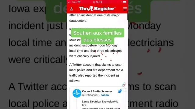 Video thumbnail for Explosion Google datacenter