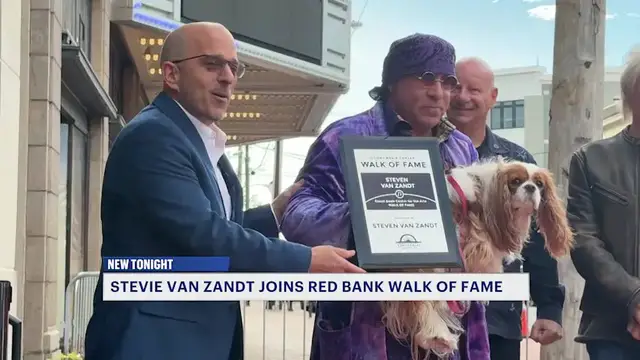 Video thumbnail for E Street Band guitarist, actor Steve Van Zandt inducted into The Count Basie Center of the Arts' Walk of Fame
