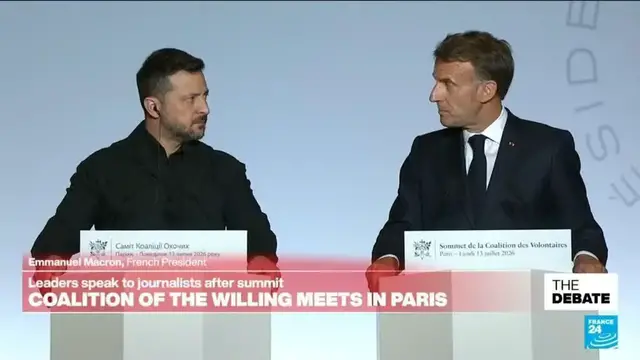 Video thumbnail for Replay: Macron speaks as Ukraine’s ‘Coalition of the Willing’ meeting ends in Paris