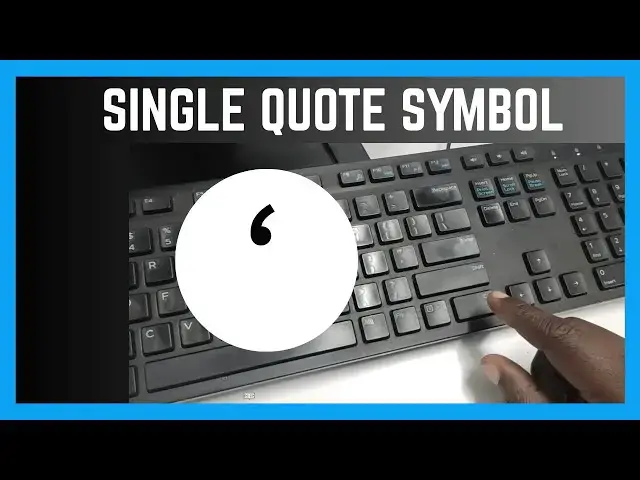 'Video thumbnail for How To Insert A Single Quote (') Symbol On A Sentence In A Document'