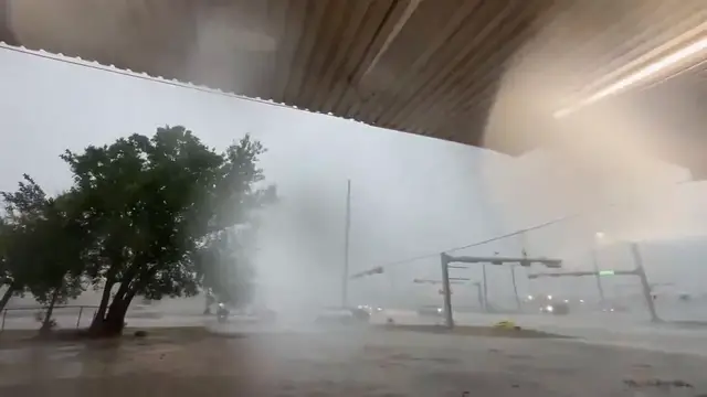 Video thumbnail for US: Tropical Storm Edouard Makes Landfall Near Louisiana-Texas Border 2.