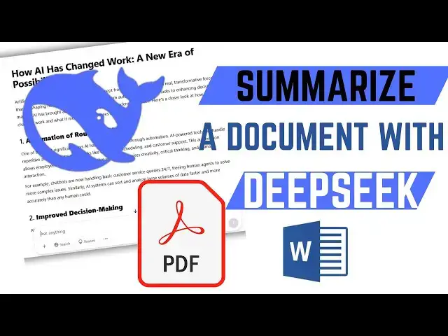 'Video thumbnail for How To Summarize A Document Using DeepSeek'