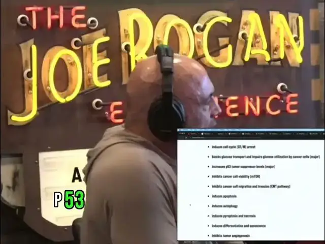 'Video thumbnail for Joe Rogan Discusses science back cancer treatment drug Fenbendazole'
