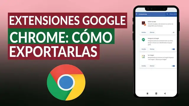 Video thumbnail for Extensiones GOOGLE CHROME: Cómo exportarlas e importarlas