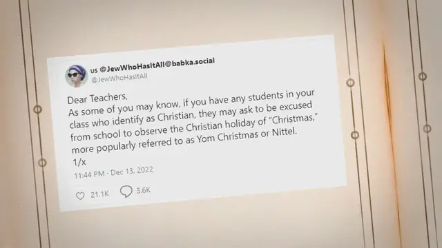 Video thumbnail for ‘Dear Teacher’ Letter Explaining Christmas Goes Viral on Twitter