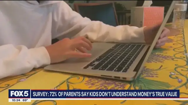 'Video thumbnail for Survey: 72% of parents say kids don't understand money's true value'