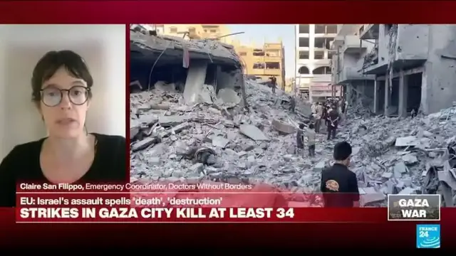 'Video thumbnail for 'One million people in Gaza City subjected to relentless bombing by Israeli forces''