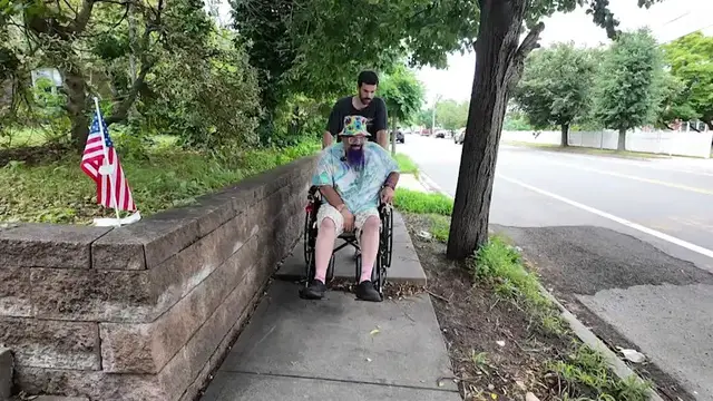 Video thumbnail for 'It's dangerous.' Bellmore man who uses wheelchair says broken sidewalks are a big safety hazard