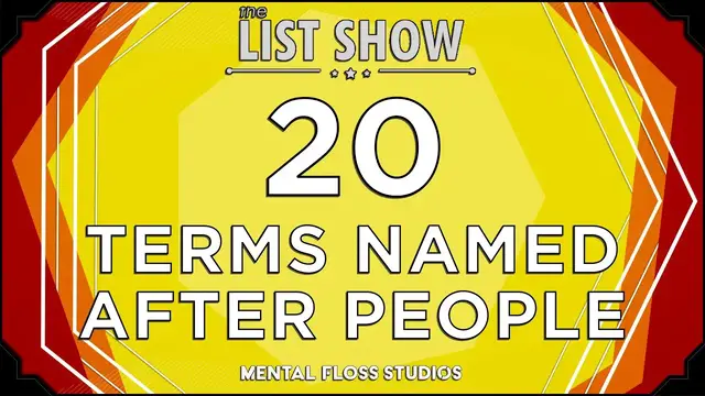 Video thumbnail for 20 Words & Terms Named After People | Mental Floss