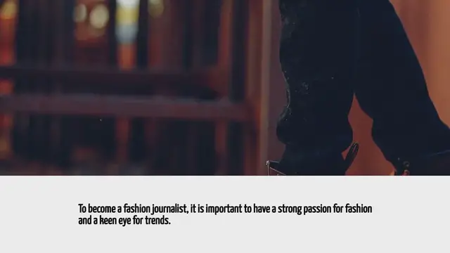Video thumbnail for How To Become A Fashion Journalist