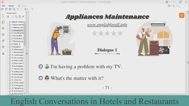 Video thumbnail for English Conversation - Appliances maintenance