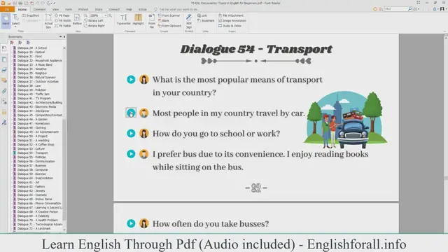 Video thumbnail for English Conversation About Transport