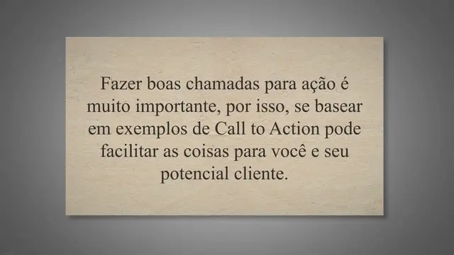 Video thumbnail for Exemplos de Call to Action e sua utilidade