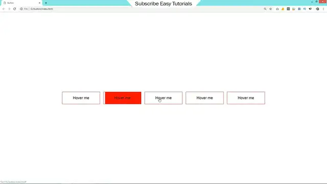 Video thumbnail for How To Add Hover Effect On Button In HTML And CSS _ Animated Background In CSS
