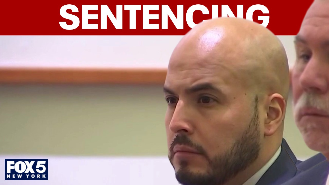 Video thumbnail for Former NYPD to be sentenced in water cooler death of a suspect