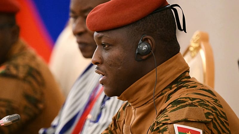 Video thumbnail for Burkina Faso’s Traoré urges shift away from democracy