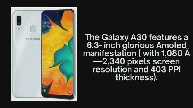 Video thumbnail for Samsung A30 features