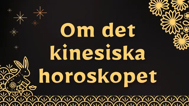 Video thumbnail for Om det kinesiska horoskopet-Video