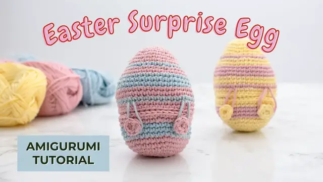 Video thumbnail for Amigurumi Easter Egg free pattern | How to crochet an Easter Egg surprise