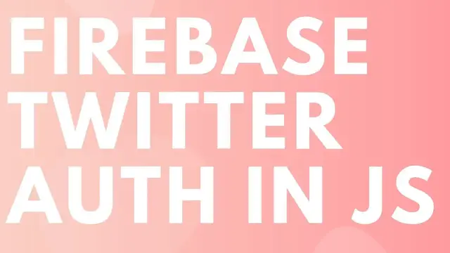 Video thumbnail for Firebase Twitter Authentication in Javascript | Full Tutorial