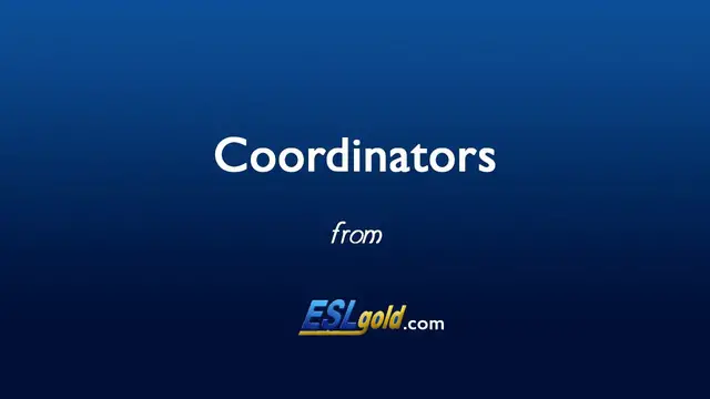 Video thumbnail for Free English Lessons:   Coordinators
