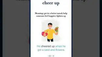 Video thumbnail for "Cheer up" meaning | "cheer up" in a sentence | Common English Idioms #shorts