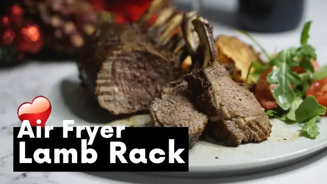 Video thumbnail for Air Fried Lamb Rack Recipe | Juicy Lamb Rack Recipe | Quick & Easy Recipe