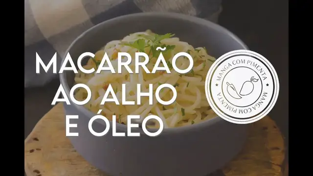 Video thumbnail for Macarrão Alho e Óleo