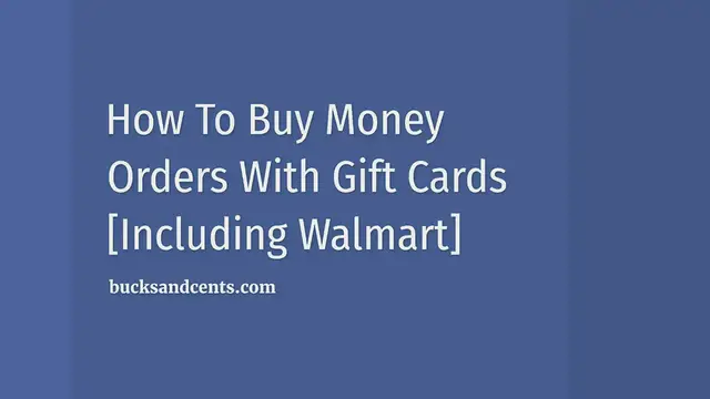 Video thumbnail for How To Buy Money Orders With Gift Cards [+Walmart]