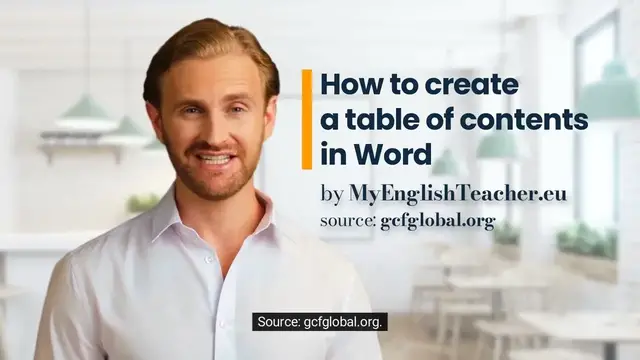 Video thumbnail for How to create a table of contents in Word