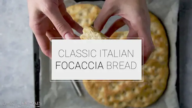 'Video thumbnail for Classic Italian Focaccia Bread'