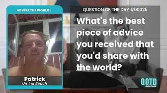 Video thumbnail for Patrick's Advice: "Be early!"