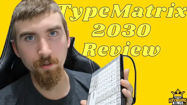 Video thumbnail for TypeMatrix 2030 Ortholinear Keyboard Full Honest Review